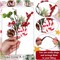 Artificial Christmas Picks (Set of 6) DIY Crafts with Berry Picks, Stems, and Pine Cones Christmas Flower Wreath Fake Tree Stems Xmas Gifts Holly Branches Gift Wrap with a Garland
